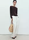Mango shopper torba od prirodnih vlakana (prije 49,99 eura, sada 35,99 eura)