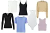 Crna majica Helmut Lang 155 eura, MYTHERESA/ Asimetrični body 119,90 kn, Zara/ Top 99,90 kn, Reserved/ Top Jil Sander 125 eura, MYTHERESA/ Majica s volanima 49,90 kn, Zara Majica Frankie Shop 115 eura, MYTHERESA/ Top 169,90 kn, Mango/