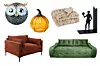 Zidna dekoracija sova bakrena, 28,05 € (211,34 kn), www.bazzar.hr/ Fotelja Summer Love Seat Terra, 1419,00 € (10.691,46 kn)/ Staklena bundeva Kustfyr, 13,99 $, www.ikea.com/ Gnijezdo/ Deka Eranthis, 130x170 cm bež, 54,99 € (414,32 kn), Jysk/ Stoper za knjige Hamlet, 13,50 € (101,72 kn), Znanje/ Sofa Malme, 125x75x240 cm, 899 € (6773,52 kn), Mima