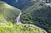 Aerial view of beautiful Korana River, Plitvice Lakes, Croatia