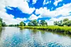Channel in nature park Kopacki rit in Slavonia, Croatia, popular tourist destination and birds reservation