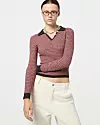 Chevron L/S Shrunken Polo - 372 eura