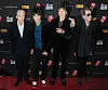 [NO Germany, Austria] New York, NY - Charlie Watts, Keith Richards, Ronnie Wood, and Mick Jagger of The Rolling Stones hit the red carpet for their premiere of the documentary