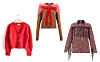 Kardigan s dugmima u obliku srca & Other Stories (99 dolara)/ pulover s mašnom i tilom Molly Goddard; Matches Fashion (850 eura)/ pulover s kagnom i resama Prada; Matches Fashion (3,850 eura)