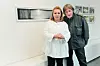 Elvira Kranjčar i fotograf Ivan Posavec, čija je djela predstavila u izložbenom ciklusu Mentalni sklop