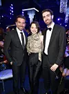 LOS ANGELES, CA - JANUARY 27: (L-R) Bradley Cooper, Emma Stone, and Dave McCary during the 25th Annual Screen Actors Guild Awards at The Shrine Auditorium on January 27, 2019 in Los Angeles, California. 480595 (Photo by Dimitrios Kambouris/Getty Images for Turner)