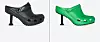 Balenciaga x Crocs, klompe, a štikle, 4171, odnosno 4640 kuna.