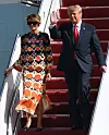 Melania je na Floridu sletjela s velikim osmijehom na licu.