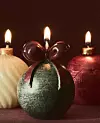 Komplet mirisnih svijeća gingerbread u obliku kuglica za božićno drvce (komplet od 4 komada) - 21,99 eura