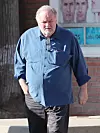 11/18/2019 EXCLUSIVE: Thomas Markle is spotted wearing a royal blue apron as he gets his scruffy beard and eyebrows neatly trimmed ahead of Prince Harry and daughter Meghan's reported visit to America for Thanksgiving. Markle looked sharp in a crisp blue shirt and grey trousers while leaving Roman Hairdresser in Rosarito, Mexico. **VIDEO AVAILABLE**, Image: 484124262, License: Rights-managed, Restrictions: Exclusive NO usage without agreed price and terms. Please contact sales@theimagedirect.com, Model Release: no, Credit line: TheImageDirect.com / The Image Direct / Profimedia
