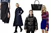 Suknja s čvorom massimo Dutti (prije 499,90 kn, sada 399,90 kn)/ kaput od vune Salsa; Europa 92 (1799 kn)/ prošivena jakna Arket (190 eura)/ torba od umjetne kože Parfois (320 kn)/ pulover na prugice Uterque (850 kn)/