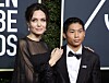 Angelina Jolie sa sinom Paxom Jolie-Pittom 2018., na 75- oj dodjeli Zlatnih globusa