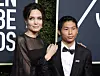 Angelina Jolie sa sinom Paxom Jolie-Pittom 2018., na 75- oj dodjeli Zlatnih globusa