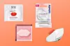 SVR Cicavit+ hidratantna biocelulozna maska u obliku flastera (7 eura)/One.Two.Three Samoljepljiva maska natopljena kolagenom (3,99 eura)/LABELLO Hyaluron Lip Moisture Plus balzam za usne krema s vitaminom C (4,60 eura)/Balea Current Body Led Lip Perfector (172,52 eura)