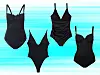 Hunkemöller kostim bez žice - 409 kn (About You) // Crni s dubokim izrezom - 349,90 kn (Mango) // Kupaći kostim Audrey - 545 kn (Calzedonia) // Okinawa, crni sa žicom - 509 kn (Lisca)