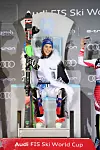 Zagreb, 040120. Najbolje svjetske slalomasice sudjeluju u tradicionalnoj 14. Audi FIS utrci Svjetskog skijaskog kupa Snjezna kraljica 2020. na zagrebackom Sljemenu. Na fotografiji: pobjednica Petra Vlhova. Foto: Davor Pongracic / CROPIX