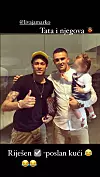 Kad se Livaja fotografirao s kćerkom i Neymarom, Brazilac je bio boljeg raspoloženja.