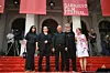 Ali Hewson, Bono Vox, Mirsad Purivatra i Wim Wenders.