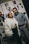 Jennifer Lopez i Daniel Roseberry na predstavljanju nove Schiaparelli kolekcije za proljeće/ljeto 2024.
