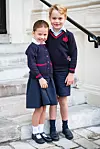 Za prvi dan škole fotografirala se sa starijim bratom Georgeom