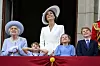 Trooping The Colour 2022. s kraljicom Elizabetom, princezom Catherine, princom Louisom i princom Georgeom