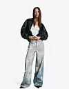 Bershka traperice širokih nogavica s uzorkom (39,99 eura)