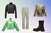 Sportska jakna Reebok x Victoria Beckham (200 eura)/ jakna od umjetne kože Stand Studio; Matchesfashion (379 eura)/ hlače od vinila 4th & Reckless; Zalando (319 kn)/ bajkerska jakna Vaquera; Matchesfashion (939 eura)/ gležnjače LeGer; About You (479 kn)