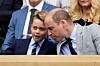 Mandatory Credit: Photo by Dave Shopland/Shutterstock (14011307m) Prince William and Prince George in the Royal Box on Centre Court Wimbledon Tennis Championships, Day 14, The All England Lawn Tennis and Croquet Club, London, UK - 16 Jul 2023