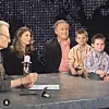 Larry King u svom showu s kćeri Chaiom i sinovima Andyjem, Cannonom i Chanceom.