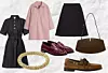 Traper haljina Bottega Veneta/ Prljavo ružičasta haljina COS/ Suknja Jil Sander/ Narukvica Carolina Bucci/ Mokasine Saint Laurent/ Brodarice Valentino/ Torba Savette