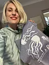 Ida Prester sa svojom Gloria platnenom torbom