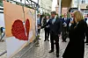 Zagreb, 100920. Europski trg. Otvorenje izlozbe Cropix foto i video agencije pod nazivom Zagreb grad koji treba nasu ljubav. Izlozba u organizaciji Jutarnjeg lista i Cropixa u sklopu je multimedijskog projekta posvecenog potresu u Zagrebu a biti ce otvorena do 4. listopada. Na fotografiji: Ana Hanzekovic i Andrej Plenkovic. Foto: Goran Mehkek / CROPIX