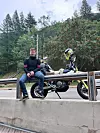 U Španjolsku je doputovao motorom, za što su mu trebala četiri dana