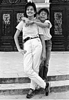 Severina i Toni Kesić pred splitskim kazalištem 1986. godine Fotografija: Feđa Klarić