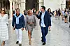 Bivša manekenka Slavica Ecclestone u šetnji Stradunom s Jeanom Alesiem.