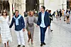 Bivša manekenka Slavica Ecclestone u šetnji Stradunom s Jeanom Alesiem.