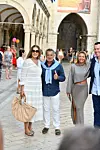 Bivša manekenka Slavica Ecclestone u šetnji Stradunom s Jeanom Alesiem.
