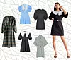 Karirana haljina A-kroja & Other Stories (129 dolara)/ haljina od žakarda s kragnom od čipke Miu Miu; Net-a-Porter (16,231 kn)/ haljina sa zakovicama na kragni Ganni; Garderoba Concept Store/ pletena haljina s velikom kragnom Zara (299,90 kn)/ mini haljina kariranog uzorka Uterque (1190 kn)/ mini haljina kukičanog ovratnika & Other Stories (119 dolara)
