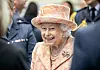 KING'S LYNN, ENGLAND - FEBRUARY 03: Queen Elizabeth II meets personnel at RAF Marham where she inspected the new integrated training centre that trains personnel on the maintenance of the new RAF F-35B Lightning II strike aircraft at Royal Air Force Marham on February 3, 2020 in King's Lynn, England. (Photo by Richard Pohle - WPA Pool/Getty Images)
