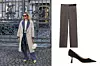 Hlače s pojasom Massimo Dutti (599 kn) i klasične cipele Jimmy Choo; Net-a-Porter (3979 kn)