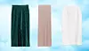 Rebrasta zelena - 32€ (&Other Stories) Duga roza - 229,90 kn (Zara) Do koljena bijela - 159,90 kn (Reserved)