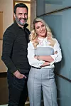 Katarina Baban i Vladimir Posavec Tušek dijele scenu u novoj predstavi 'Iza paravana' u kazalištu KNAP