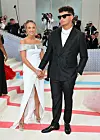 Footbal quarterback for the Kansas City Chiefs Patrick Mahomes and his wife Brittany arrive for the 2023 Met Gala at the Metropolitan Museum of Art on May 1, 2023, in New York. - The Gala raises money for the Metropolitan Museum of Art‘s Costume Institute. The Gala‘s 2023 theme is Karl Lagerfeld: A Line of Beauty. (Photo by ANGELA WEISS/AFP)