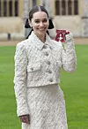 U veljači prošle godine je na investituri u dvorcu Windsor proglašena članicom Reda Britanskog Carstva, MBE
