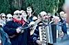Split, 030120. Groblje Lovrinac. Pogreb poznatog glazbenika, voditelja i zabavljaca Damira Mihanovica Cubija na gradskom groblju Lovrinac. Na fotografiji: Trio Gust Foto: Nikola Vilic / CROPIX