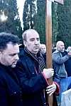 Split, 030120. Groblje Lovrinac. Pogreb poznatog glazbenika, voditelja i zabavljca Damira Mihanovica Cubija na gradskom groblju Lovrinac. Na fotografiji: Mladen Grdovic Foto: Nikola Vilic / CROPIX
