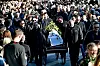 Split, 030120. Groblje Lovrinac. Pogreb poznatog glazbenika, voditelja i zabavljaca Damira Mihanovica Cubija na gradskom groblju Lovrinac. Na fotografiji: pogreb Foto: Nikola Vilic / CROPIX