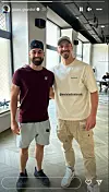 Joško Gvardiol i Zlatan Ibrahimović nasmijani od uha do uha