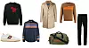 Sweatshirt s motivom zebre PS Paul Smith (105 funti) bijele tenisice Paul Smith (436 funti) košulja na pruge Paul Smith (308 funti) kaput na kopčanje Herno (1,320 funti) torba s logom Dsquared2 (480 funti) pleteni džemper Dsquared2 (475 funti) crne slim-fit traperice Dsquared2 (290 funti)