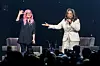 SUNRISE, FL - JANUARY 04: (EXCLUSIVE COVERAGE) Lady Gaga and Oprah Winfrey speak during the WW (Weight Watchers Reimagined) & Oprah's 2020 Vision: Your Life In Focus Tour at BB&T Center on January 4, 2020 in Sunrise, Florida. (Photo by Jason Koerner/Getty Images for Oprah)